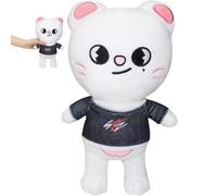 LGWJHCY Stray Kids Cat Plush Doll, Soft Stray Doll, Stuffed Cushion, Soft Animal Toy, Stray White Cat Decoration Figure Plush Gift for Kids Girls Boys Friends Birthday Party.