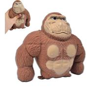 LGWJHCY Super Stretchy Gorilla Toy, Ultra-Realistic Gorilla Toy, Stress Relief Toys, Orangutan Monkey Figure Toys, Decompress and Stretch Stress Gorilla for Kids Adults.