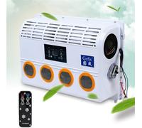 LGXCM 12V Air Conditioner Evaporator Kit, 80W, Universal RV/Car/Truck Air Conditioner, 360° Rotating Tuyere, Dual Filter Design, Includes Mounting Screws