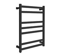LGYGMD 7-Bar Wall Mounted Electric Rack Smart Stainless Steel Rails Fast Drying Towel Warmer Space-Saving Heated Racks for Bathroom