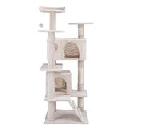 LGYGMD 73'' Tall Indoor Multi-Level Furniture Scratching Post/Stand Platform/Cat Condo, Tower with Funny Toy, Corner Cat Tree and Towers for Medium Cats