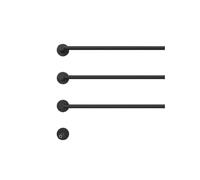 LGYGMD Black3 barFast HeatingStainless Steel Constant Temperature Control Heated Drying RackHeated Towel Racks for Bathroom Wall Mounted