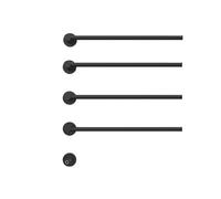 LGYGMD Black4 barFast HeatingStainless Steel Constant Temperature Control Heated Drying RackHeated Towel Racks for Bathroom Wall Mounted