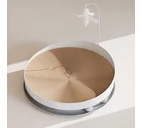 LGYGMD Cat with, Wear-Resistant and Non Falling Debris Corrugated Paper, Scratch Board Nail Scraper Mat Bed Toy Pad Rest Pet Kitten Toy,A