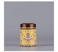 LGYGMD Funeral Souvenirs Funeral Urn for Adult&Pet Ashes,Human Medium and Large Memorial Urns, Small Handmade Ceramics Keepsake,Burial Urn at Home or Cemetery or Etiquette Container (Yellow 1.77*