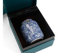 LGYGMD Funeral Souvenirs Funeral Urn for Adult&Pet Ashes,Human Medium and Small Memorial Urns,Handmade Ceramics Keepsake,Burial Urn at Home or Cemetery,Dog,cat Etiquette Container (Green 11.2 *