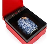 LGYGMD Funeral Souvenirs Funeral Urn for Adult&Pet Ashes,Human Medium and Small Memorial Urns,Handmade Ceramics Keepsake,Burial Urn at Home or Cemetery,Dog,cat Etiquette Container (Red 10.5 * 13cm)