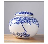 LGYGMD Funeral Souvenirs Funeral Urn for Adult&Pet Ashes,Human Medium and Small Memorial Urns,Handmade Ceramics Keepsake,Burial Urn at Home or Cemetery,Dog,cat Etiquette Container (Color : #4) (#1)