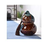 LGYGMD Funeral Urn Cremation Urns Burial Urns at Home for A Small Amount Human Ashes Creative Gourd Two Layers of Independence (Color : #2) (#1)