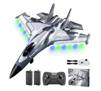 LGYGMD G1 RC Plane with 2 Take-off Modes, 2 Batteries and Light, 2.4GHz 4 Channel 6 axis Gyro Stabilizer RTF Glider Remote Control Aircraft Planes Jet Fighter Toys Gift for Boys Kids Adults Beginners