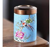 LGYGMD Keepsake urns for Ashes Colorful Enamel Ceramic Urn, Sealed Against Moisture Hand-Painted Ceramic Altar with Screw Cap Cremation Urn for Ashes 10/29 (Color : 4) (2)