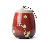 LGYGMD Keepsake urns for Ashes Cremation Urn Handmade Ceramics, Small Memorial Urns with Non-Woven Fabric Inside The Cover for Human and Pet Ashes at Home or in 10/23 (Color : 4) (2)