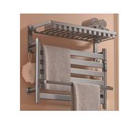 LGYGMD s for Bathroom Temperature ControlHeated Towel Aluminum TimerTowel Drying Rack Wall Mounted with Top Shelf