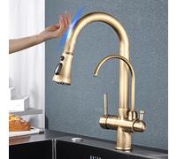 LGYGMD Smart Sensor Kitchen Faucet with 2 Model Spout Taps and Filtered Cold/Hot Water Mixer Deck Mount Handle Chrome Finish