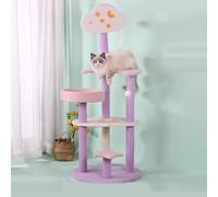 LGYGMD Tower, Multi-Level Furniture Activity Center,Tall Tree with Cat Scratching Posts and Toys Balls,for Kittens Pet Play House,C