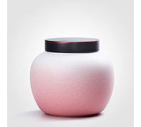 LGYGMD Urns for Human Ashes Cremation Funeral Memorial Urn, Small Handcrafted Ceramics Keepsake for A Small Amount Ashes, Burial Urn at Home (Color : Black) ()