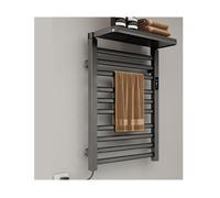 LGYGMD Wall-Mounted Heated Towel Temperature Control -in Drying Rack for Bathroom with Top Shelf Efficient Space-Saving