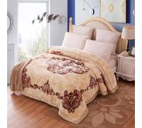 LGYKUMEG 11 lbs Heavy Korean Mink Blanket King Size 85 x 95 inch Silky Soft and Warm, 2 Ply Raschel Bed Blanket for The Cold Night.