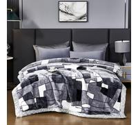 LGYKUMEG 6.6Lb Korean Mink Blanket Twin Size 70"×85" - 2 Ply Mink Blanket for Sofas and Beds on Cold Nights (180×220cm3kg).