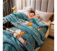 LGYKUMEG Heavy Winter Fleece Plush Blanket King Size,Korean Mink Blanket,Silky Soft And Warm, 2 Ply Reversible Raschel Bed Blanket,Family,150x200cm