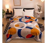 LGYKUMEG Heavy Winter Fleece Plush Blanket King Size,Korean Mink Blanket,Silky Soft And Warm, 2 Ply Reversible Raschel Bed Blanket,Mode,200x230cm4kg