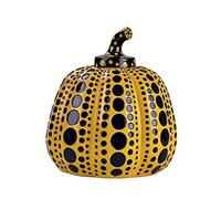 LGYKUMEG Yayoi Kusama Pumpkin Sculpture Statue Ornament Botanical Garden Decoration Artists Modern Sculpture Dot Art Home Decor Accessories Office Wedding,Yellow