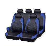 LGZFC 9PCS Car Seat Cover Sets for Ford Fiesta 1.0 EcoBoost, Leather Car Seat Covers - Full Set Compatible with Airbags, Front Rear Seat Protectors,D Blue