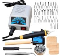 LH20 Wood Burning Kit,Wood Burning Tool, Adjustable Temperature Wood Burner Kit,Professional Wood Burning kit for Adults Beginners Craft,Pyrography Pen Comes with 30Pyrography Wire Tips