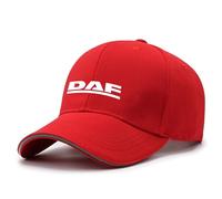 LHABCTRO Baseball Caps Mens Headwear D.A.F, Ultralight UV Protection Sun Hats, Adjustable Lightweight Cotton Trucker Cap, Summer(Red)