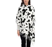 LHAHDG Dalmatian Print Pattern Cow Pattern Warm Scarf, Wraps Shawl Fashion Fringed Scarves Classic Winter/Fall