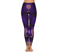 LHAHDG Happy Hanukkah Jewish Festival HolidayHigh Waist Yoga Pants Stretchy Skinny Leggings for Running Gym Sports