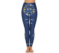LHAHDG Happy Hanukkah Jewish Festival HolidayHigh Waist Yoga Pants Stretchy Skinny Leggings for Running Gym Sports