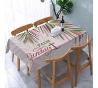LHAHDG Palm Sunday 2025 Tablecloth Rectangle Tablecloths 54 * 72 Inches Washable Holiday Table Cloth Decor For Picnic Kitchen Party Dining Room