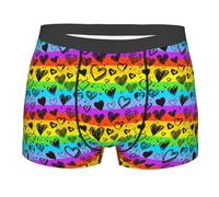 LHAHDG Pride Month Lgbtq Gay Pride Ally Men'S Casual Underwear Boxer Shorts Trunk Breathable Wicking Briefs Black
