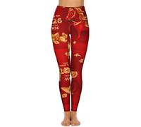 LHAHDG Year of The Horse Happy Chinese New Year 2026High Waist Yoga Pants Stretchy Skinny Leggings for Running Gym Sports