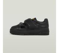 Lhana II Velcro Leather Sneakers - Black - Women 3