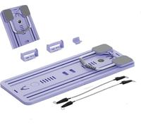 Lhanel Pilates Reformer Set - 5in1 Sliding Board, Multi-Purpose Foldable Pilates Board for Home, Shape Your Entire Body (Purple)