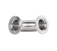 LHAOEEEYG KF16 Vacuum 90 Degree Elbow, 304 Stainless Steel Triple Clamp Flange Joint, Fitting for Pipe