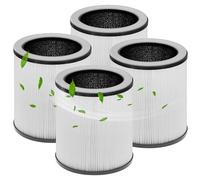 Lhari 4 Pack P60-RF Replacement Filter Compatible with TPLMB P60 Air Purifier, H13 True HEPA Filter, 3-in-1 Nylon Pre-Filter, HEPA Filter, High-Efficiency Carbon Filter Filtration System, P60-RF