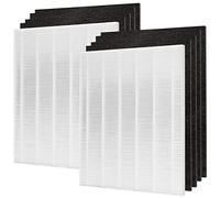 Lhari D480 Replacement Filter D4 Compatible with Winix D480 Air Purifier, Compare to D4 Filter, Item Number 1712-0100-00, 2 H13 True HEPA Filters with 8 Activated Carbon Filters