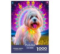 Lhasa Apso 1000-Piece Puzzles for Adult Challenging Puzzles Fun, Challenging & Brainteasing Games Gifts for Men And Women Decoration Puzzle 38x26cm/1000pcs