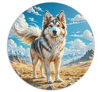 Lhasa Apso 1000 Piece Round Jigsaw Challenging & Educational Adults Amily Game Creative for Travel Gifts,Present 1000pcs (67.5x67.5cm)