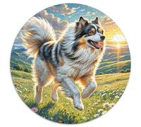 Lhasa Apso 1000 Piece Round Puzzles Jigsaw for Adults Unique Shape And Home Decor Unique Challenge Games 1000pcs (67.5x67.5cm)