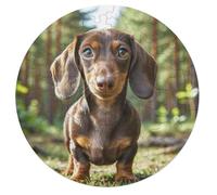 Lhasa Apso 68 Piece Circular Puzzle Cute Pet Animals Animal Shape Learning Through Play Educational Puzzle for Kids & Adults Idea Home Decor 68 PCS