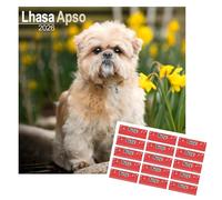 Lhasa Apso Calendar 2026 | 16 Month Calendar | Sept 25 to Dec 26, Lhasa Apso Dog Gift