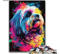 Lhasa Apso Dog Art Jigsaw Puzzles 2000 Pieces for Adults Teens, Family Activity Fun at Home Activities, Birthday Present,Travel Gifts (70x100cm)
