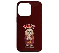 Lhasa Apso Dog Tibetan Lion Dog Tea in Tibet Monk Case for iPhone 13 Pro