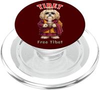 Lhasa Apso Dog Tibetan Lion Dog Tea in Tibet Monk PopSockets PopGrip for MagSafe