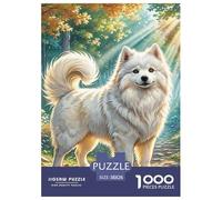 Lhasa Apso Jigsaw Puzzle Adult And Children 1000 Jigsaws Beautifully Illustrated Rainy Days Fun Activities Birthday Jumbo Age 12+ for Adults 38x26cm/1000pcs