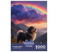 Lhasa Apso Jigsaw Puzzles Puzzle for Adults Kids. 1000 Pieces Cute Dog Impossible Challenge Toy Educational Game Home Decoration for Adults& Kids Age 14 Years Up 38x26cm/1000pcs